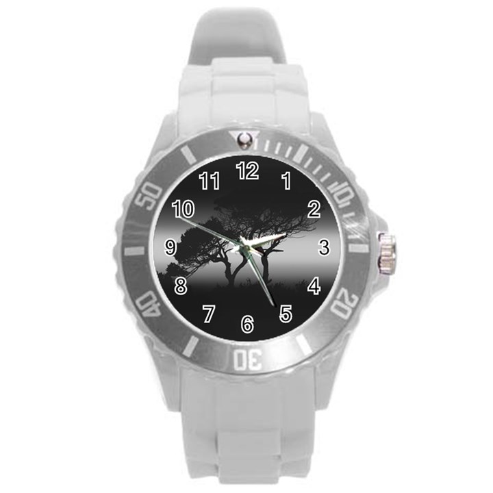 Sunset Round Plastic Sport Watch (L)