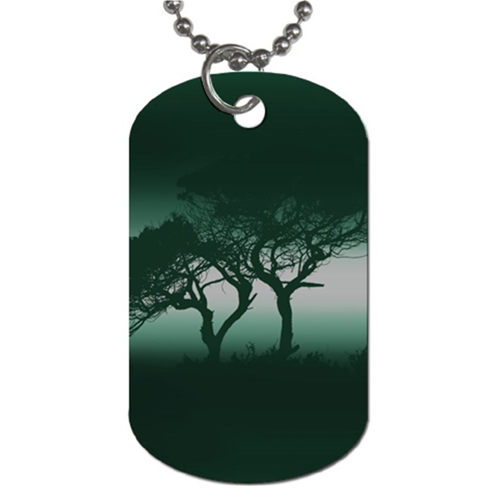 Sunset Dog Tag (One Side)