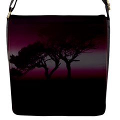 Sunset Flap Messenger Bag (s) by Valentinaart