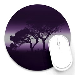 Sunset Round Mousepads by Valentinaart