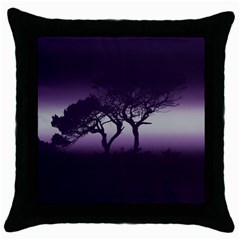 Sunset Throw Pillow Case (black) by Valentinaart