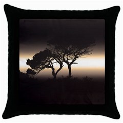 Sunset Throw Pillow Case (black) by Valentinaart