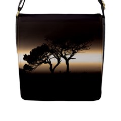 Sunset Flap Messenger Bag (l)  by Valentinaart