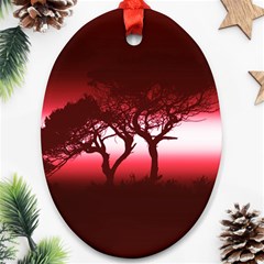 Sunset Ornament (oval) by Valentinaart