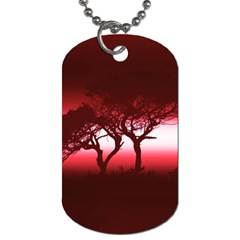 Sunset Dog Tag (one Side) by Valentinaart