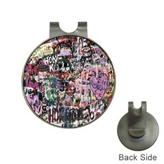 Graffiti Wall Pattern Background Hat Clips With Golf Markers by Nexatart