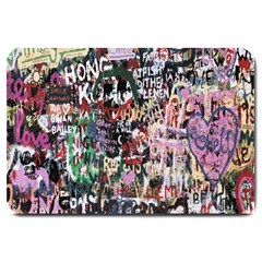 Graffiti Wall Pattern Background Large Doormat  by Nexatart