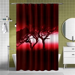 Sunset Shower Curtain 48  X 72  (small)  by Valentinaart