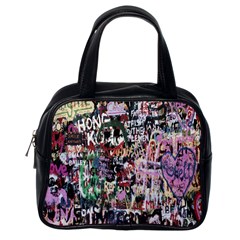 Graffiti Wall Pattern Background Classic Handbags (one Side) by Nexatart