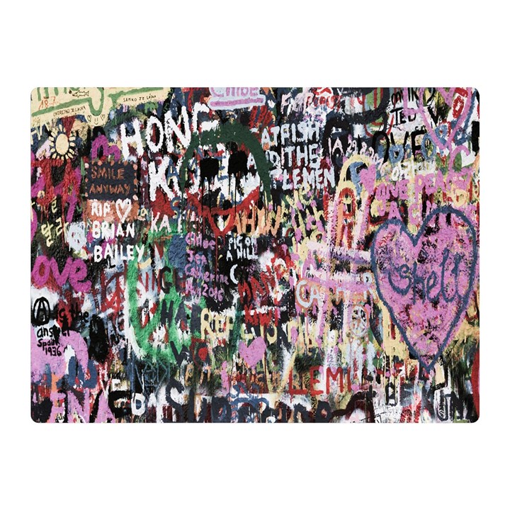 Graffiti Wall Pattern Background Double Sided Flano Blanket (Mini) 