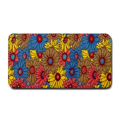 Background With Multi Color Floral Pattern Medium Bar Mats by Nexatart