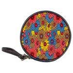 Background With Multi Color Floral Pattern Classic 20-CD Wallets Front