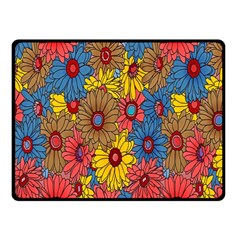 Background With Multi Color Floral Pattern Fleece Blanket (small) by Nexatart