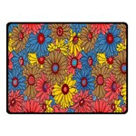 Background With Multi Color Floral Pattern Fleece Blanket (Small) 50 x40  Blanket Front