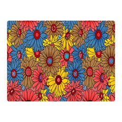 Background With Multi Color Floral Pattern Double Sided Flano Blanket (mini)  by Nexatart