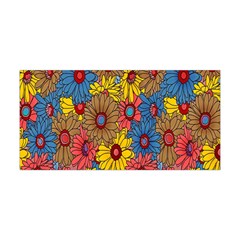 Background With Multi Color Floral Pattern Yoga Headband by Nexatart