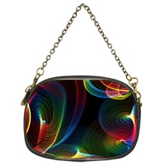 Abstract Rainbow Twirls Chain Purses (one Side)  by Nexatart