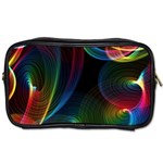 Abstract Rainbow Twirls Toiletries Bags 2-Side Front