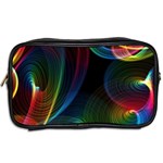 Abstract Rainbow Twirls Toiletries Bags 2-Side Back