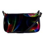 Abstract Rainbow Twirls Shoulder Clutch Bags Front