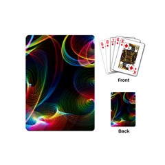 Abstract Rainbow Twirls Playing Cards (mini)  by Nexatart