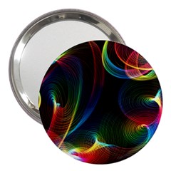 Abstract Rainbow Twirls 3  Handbag Mirrors by Nexatart