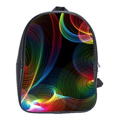 Abstract Rainbow Twirls School Bags (xl) 