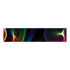 Abstract Rainbow Twirls Velvet Scrunchie