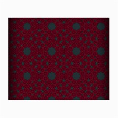 Blue Hot Pink Pattern With Woody Circles Small Glasses Cloth by Nexatart