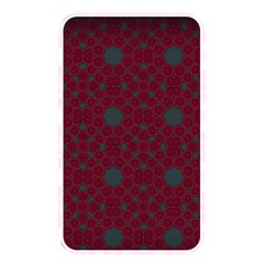 Blue Hot Pink Pattern With Woody Circles Memory Card Reader