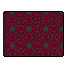 Blue Hot Pink Pattern With Woody Circles Fleece Blanket (small) by Nexatart