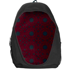 Blue Hot Pink Pattern With Woody Circles Backpack Bag