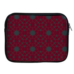 Blue Hot Pink Pattern With Woody Circles Apple Ipad 2/3/4 Zipper Cases by Nexatart