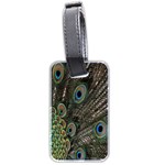 Close Up Of Peacock Feathers Luggage Tags (Two Sides) Back