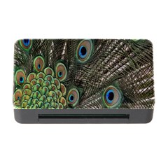 Close Up Of Peacock Feathers Memory Card Reader With Cf by Nexatart