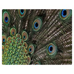 Close Up Of Peacock Feathers Double Sided Flano Blanket (medium)  by Nexatart