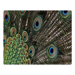 Close Up Of Peacock Feathers Double Sided Flano Blanket (large)  by Nexatart