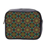 Seamless Abstract Peacock Feathers Abstract Pattern Mini Toiletries Bag 2-Side Front