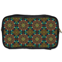 Seamless Abstract Peacock Feathers Abstract Pattern Toiletries Bags 2-side by Nexatart