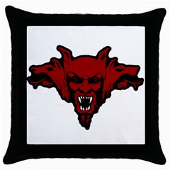 Dracula Throw Pillow Case (black) by Valentinaart