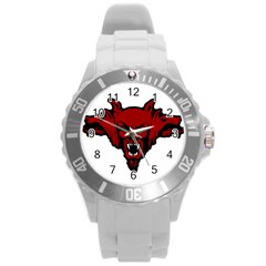 Dracula Round Plastic Sport Watch (l) by Valentinaart