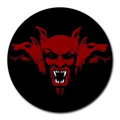 Dracula Round Mousepads by Valentinaart