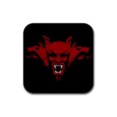 Dracula Rubber Coaster (square)  by Valentinaart