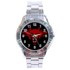 Dracula Stainless Steel Analogue Watch by Valentinaart