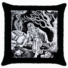 Vampire  Throw Pillow Case (black) by Valentinaart