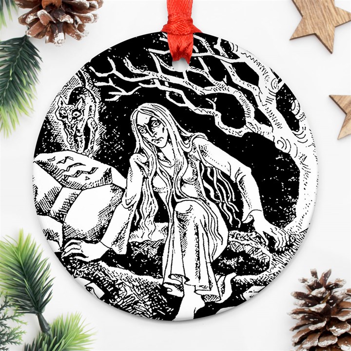 Vampire  Round Ornament (Two Sides)