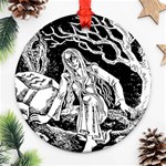 Vampire  Round Ornament (Two Sides) Back