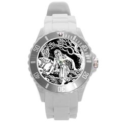 Vampire  Round Plastic Sport Watch (l) by Valentinaart