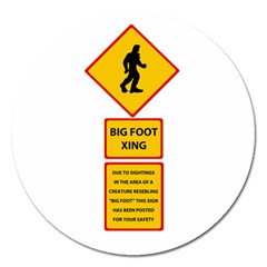 Bigfoot Magnet 5  (Round)