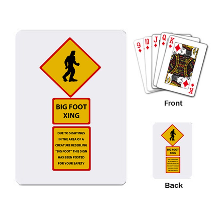 Bigfoot Playing Card